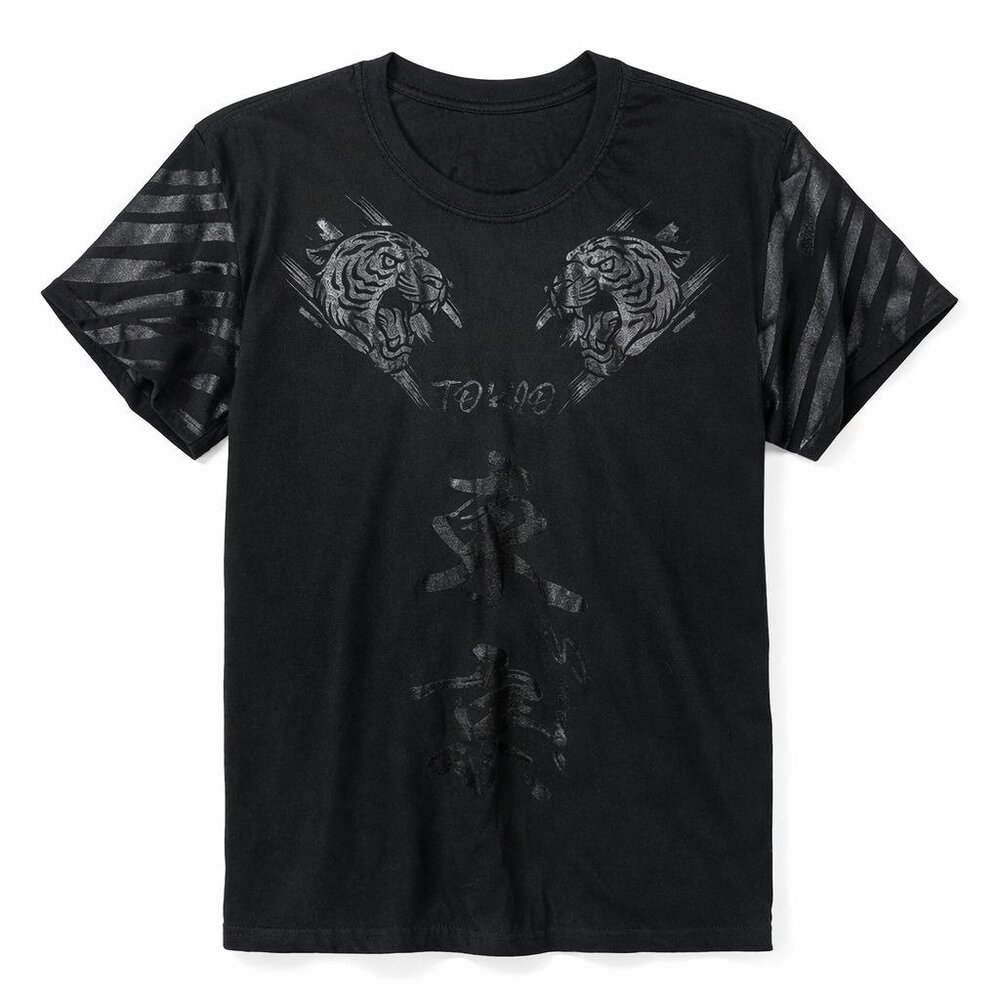 Fresh Laundry‎ Tokyo Graphic Mens L Black on Black Graphic Streetwear Japanese